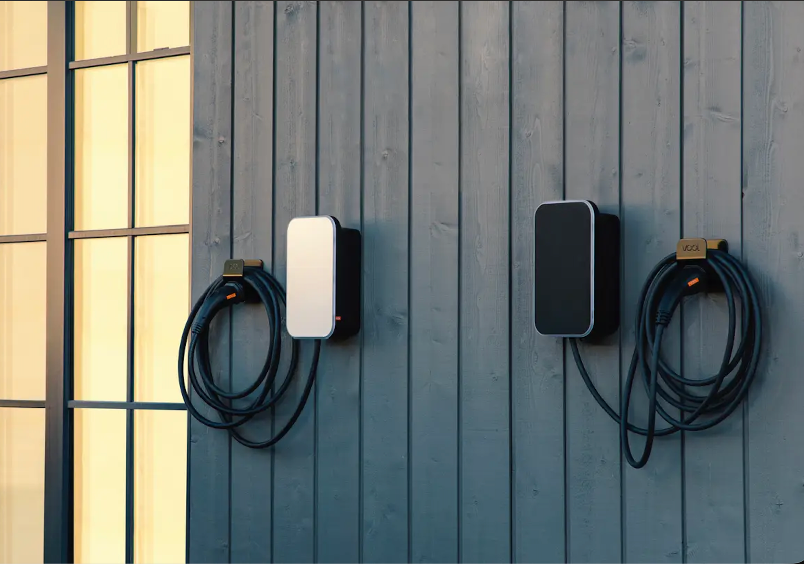 VOOL chargers installed on modern architecture